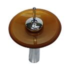 Kit Gabinete De Vidro Com Cuba Retangular + Torneira Dourada