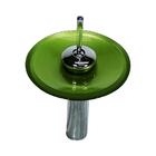 Kit Gabinete De Vidro Cuba Retangular + Torneira Verde Oliva