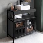 Kit Gabinete E Cuba Para Banheiro P1038c Pp Milani Store