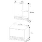 Kit Gabinete E Espelheira De Banheiro 60 Cm Com Cuba Sâmia Am