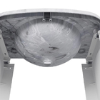 Kit Gabinete E Pia Em Pvc P/ Banheiro Gabfit Mármore Astra