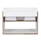 Kit Gabinete para Banheiro com Cuba e Espelho 40X60X37cm Branco Darabas Agardi