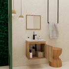 Kit Gabinete para Banheiro com Cuba 41x31x40cm Hanover Canarix Cerocha