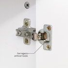 Kit Gabinete para Banheiro com Cuba e Espelho 46x60x45cm Branco Baden Bechara