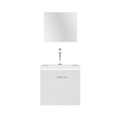 Kit Gabinete para Banheiro com Cuba e Espelho 37x39,5x37cm Branco VB5061 VB Cristais