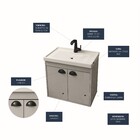 Kit Gabinete para Banheiro com Cuba 47x31,5x51cm Berlin Aster Cerocha