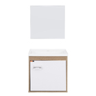 Kit Gabinete para Banheiro com Cuba e Espelho 40cm Berlin e Branco Capella Cerocha