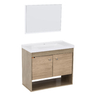 Kit Gabinete para Banheiro com Cuba e Espelho 62,5cm Berlin Sirius Cerocha
