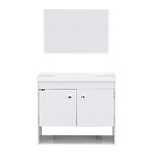 Kit Gabinete para Banheiro com Cuba e Espelho 62,5cm Branco Sirius Cerocha
