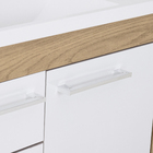 Kit Gabinete para Banheiro com Cuba e Espelho 63cm Berlin e Branco Procion Cerocha