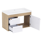 Kit Gabinete para Banheiro com Cuba e Espelho 63cm Berlin e Branco Procion Cerocha