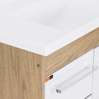 Kit Gabinete para Banheiro com Cuba e Espelho 63cm Berlin e Branco Procion Cerocha