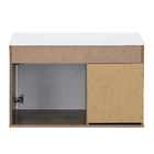 Kit Gabinete para Banheiro com Cuba e Espelho 63cm Munique e Branco Procion Cerocha