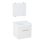 Kit Gabinete para Banheiro com Cuba e Espelho 39,5cm Branco Pipa VB5061 VB Cristais