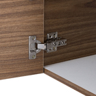 Kit Gabinete para Banheiro com Cuba e Espelho 39,5cm Branco e Marrom Pipa VB5061 VB Cristais