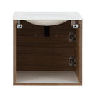 Kit Gabinete para Banheiro com Cuba e Espelho 39,5cm Branco e Marrom Pipa VB5061 VB Cristais
