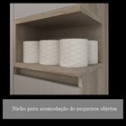 Kit Gabinete Para Banheiro Malbec 100cm Com Cuba E Armário Mó