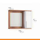 Kit Gabinete Suspenso Com Espelho Para Banheiro 71 X 67 Cm Md