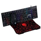 Kit Gamer Bright Teclado E Mouse 6 Botões Com Led E Mouse Pad