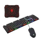 Kit Gamer Bright Teclado E Mouse 6 Botões Com Led E Mouse Pad
