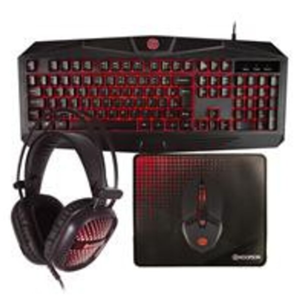 Kit Gamer Hoopson 4 Em 1 Teclado Mouse Headset Mouse Pad - Ve