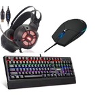 Kit Gamer Premium Teclado, Mouse E Headset Fone 7.1 Usb