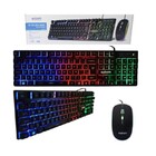 Kit Gamer Teclado E Mouse Bk-g550 + Mouse Pad Preto 70x35