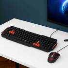 Kit Gamer Teclado E Mouse Para Ambidestro Ergonômico