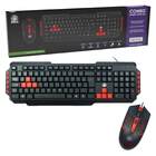 Kit Gamer Teclado E Mouse Para Ambidestro Ergonômico