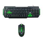 Kit Gamer Teclado E Mouse Para Ambidestro Ergonômico