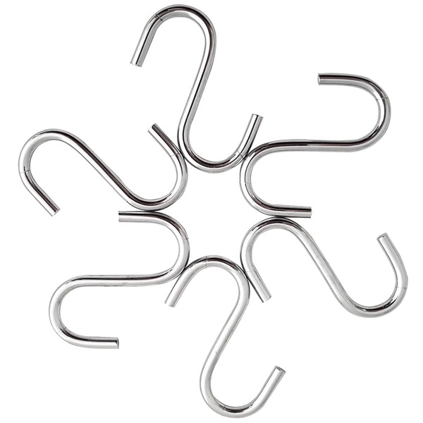 Kit Ganchos Em S Com 12 Unidades Para Utensílios De Cozinha