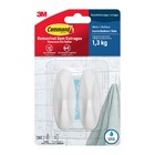 Kit Ganchos Polietileno Adesivo Branco Command