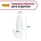 Kit Ganchos Polietileno Adesivo Branco Command