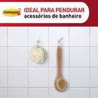Kit Ganchos Polietileno Adesivo Branco Command