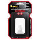 Kit Ganchos Polietileno Adesivo Preto Scotch