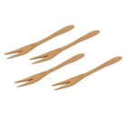 Kit Garfos Fruta Bambu 4pçs Yoi