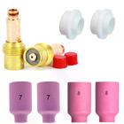 Kit Gás Lens 2,4mm - 2 Difusor / 2 Bocal #7 / 2 Bocal #8 /2 I