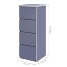 Kit Gaveteiro E Escrivaninha Miuthu Azul