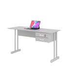 Kit Gaveteiro E Escrivaninha Miuthu Cinza