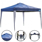 Kit Gazebo Tenda Azul Base E Topo 3m X 3m Altura 2,50m Dobráv