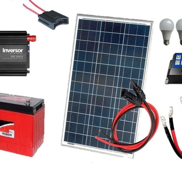 Kit Gerador De Energia Solar Off Grid 100wp 220v