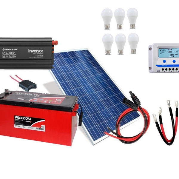 Kit Gerador De Energia Solar Off Grid 150wp 220v