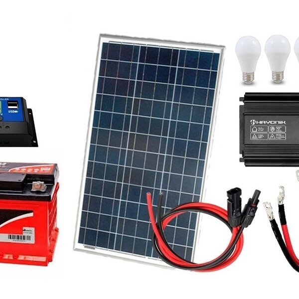 Kit Gerador De Energia Solar Off Grid 60wp 220