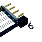 Kit Giratório Baixo Para Churrasqueira Com 04 Espetos Bivolt