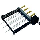 Kit Giratório Baixo Para Churrasqueira Com 06 Espetos Bivolt