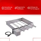 Kit Giratorio Para Churrasqueira Wr Presence Inox 430 4 Espet