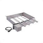 Kit Giratorio Para Churrasqueira Wr Presence Inox 430 4 Espet