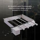 Kit Giratorio Para Churrasqueira Wr Presence Inox 430 4 Espet