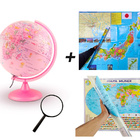 Kit Globo Led Pinkzoon Tecnodidattica Mapa Japão Mapa Mundi F