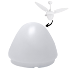 Kit Globo Lunar + Plafon Lunar Para Ventilador De Teto Arge